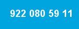 922 080 59 11